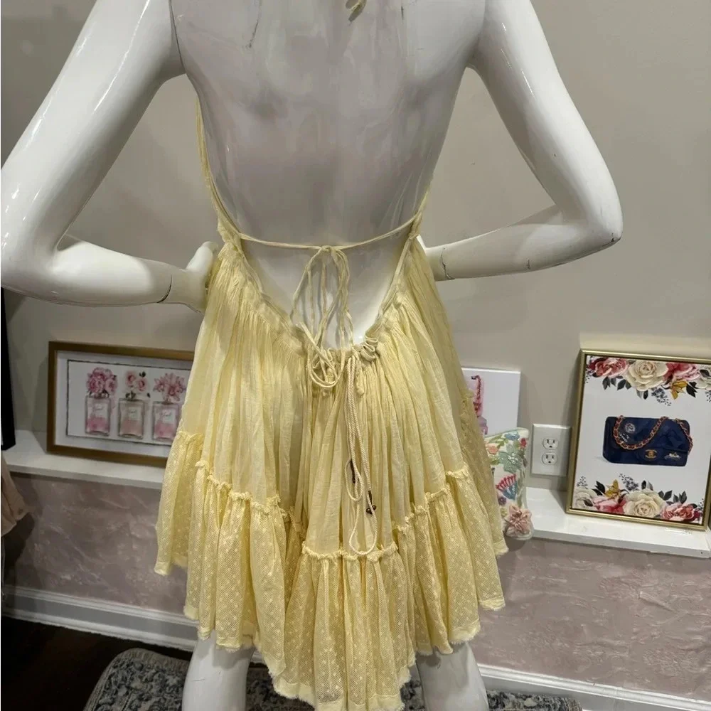 NWOT FREE PEOPLE Robe courte 100 Degree Sz : L - Picture 9 of 12